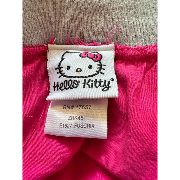 Y2k Hello Kitty Hot Pink Ruffle Mini Skirt Kawaii Sanrio Core Girls size XL - Picture 4 of 5